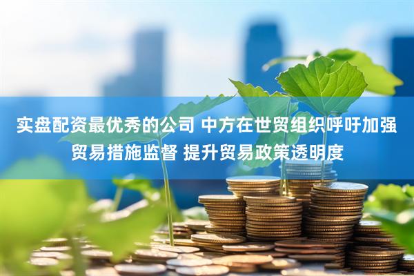 实盘配资最优秀的公司 中方在世贸组织呼吁加强贸易措施监督 提升贸易政策透明度